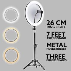 26cm ring light or trapods stand