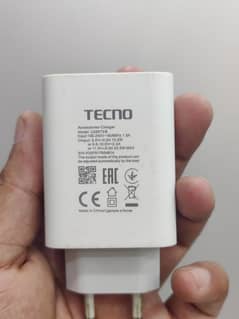 Tecno 33w 100% Original Adapter & Cable