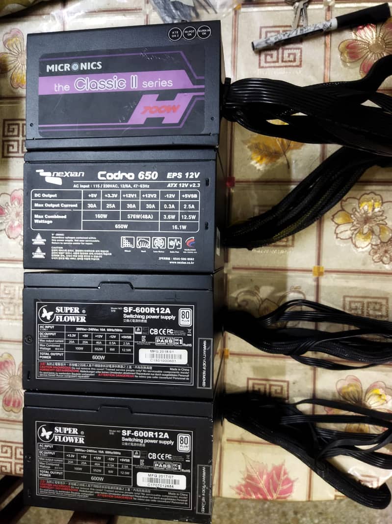 Gaming power supply, PSU 600w, 700w pc power supply 0