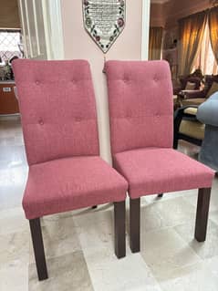 Set of 4 dining sofa chairs with 2 seater bench.