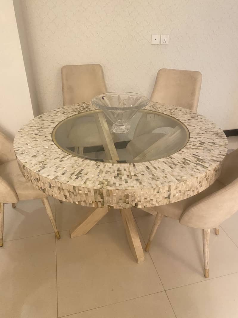 Mother of Pearl Dining table from Kalamkaar 2