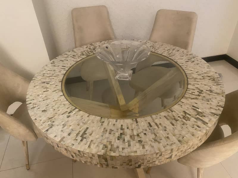 Mother of Pearl Dining table from Kalamkaar 3