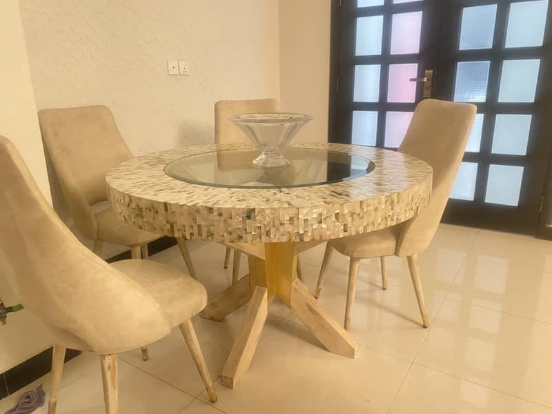 Mother of Pearl Dining table from Kalamkaar 5