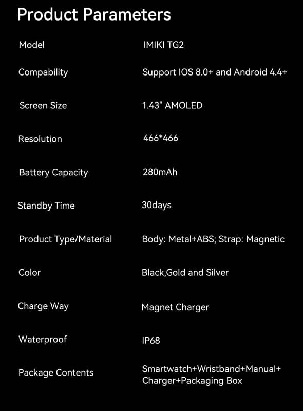 Amoled Display Smart Watch 6