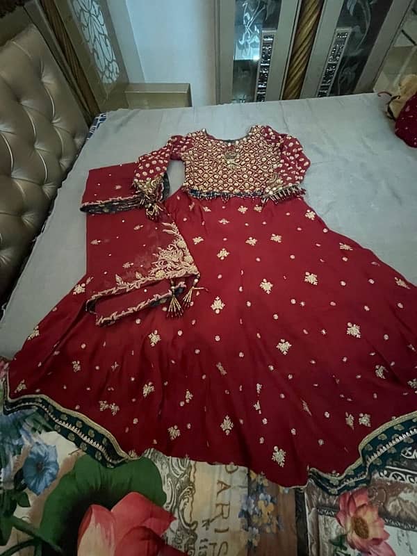 maroon lehenga choli 1