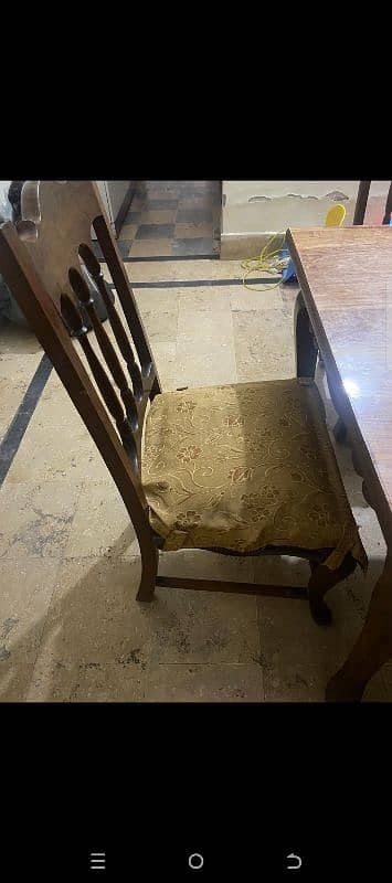 6 chairs with large size Dining Table 3