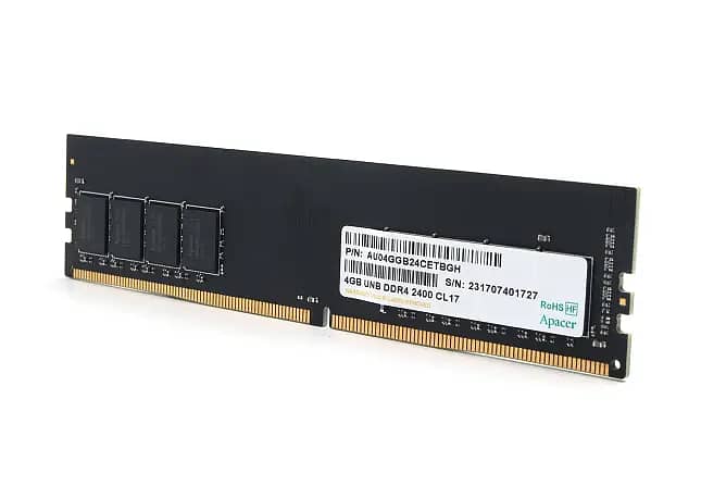 APACER 4GB DDR4 2400MHz CL17 Desktop RAM 0