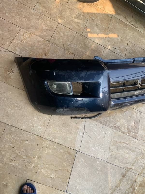 prado 2005 front back bumper in blue colour 5