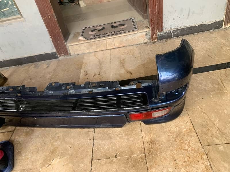 prado 2005 front back bumper in blue colour 9