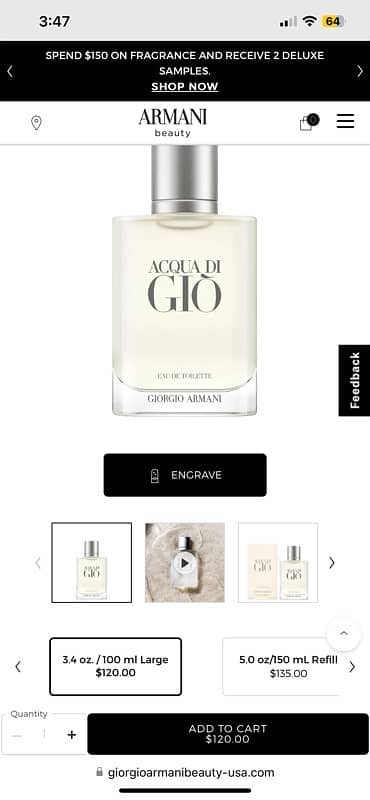 Armani Acqua Di gio 2