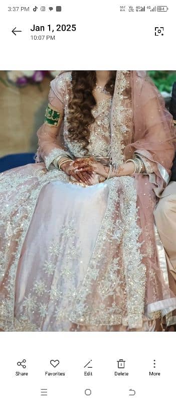 Walima dress/Bridal dress/beautiful dress/wedding dress/pink dress 1