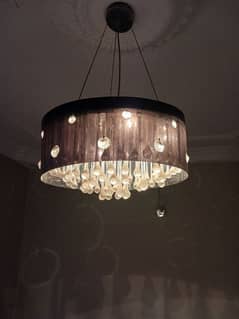 crystal and mirror chandelier