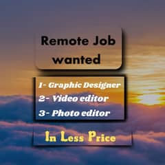 Professional Graphic Designer , Video Editor , Photo Editor