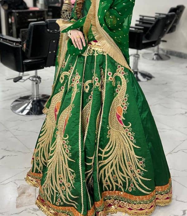 Mehndi dress / bridal dress/barat dress / wedding dress / Green dress 0