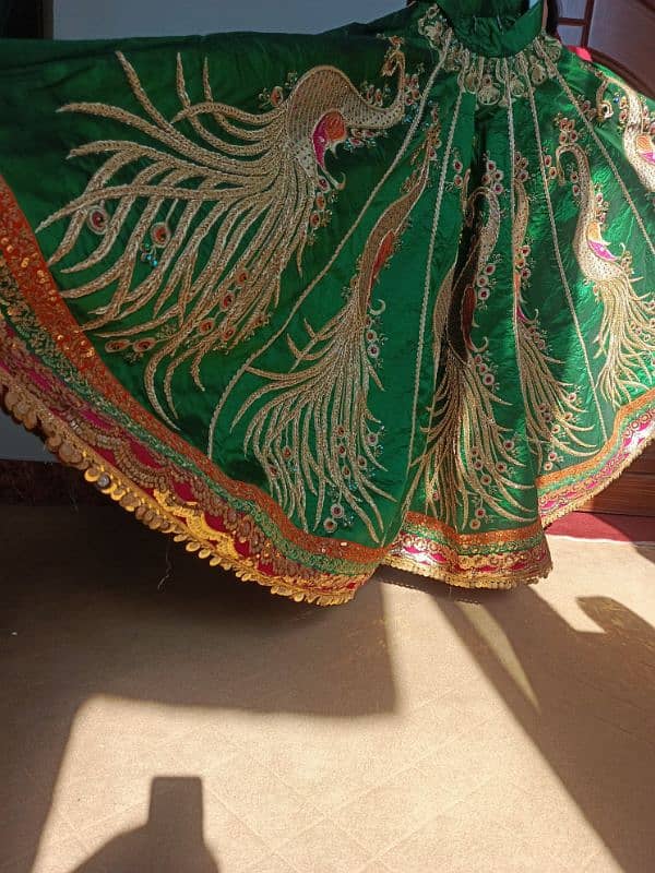 Mehndi dress / bridal dress/barat dress / wedding dress / Green dress 3