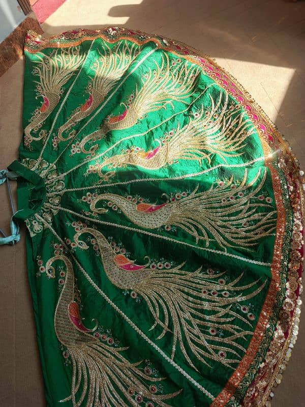 Mehndi dress / bridal dress/barat dress / wedding dress / Green dress 5