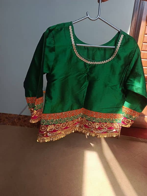 Mehndi dress / bridal dress/barat dress / wedding dress / Green dress 10