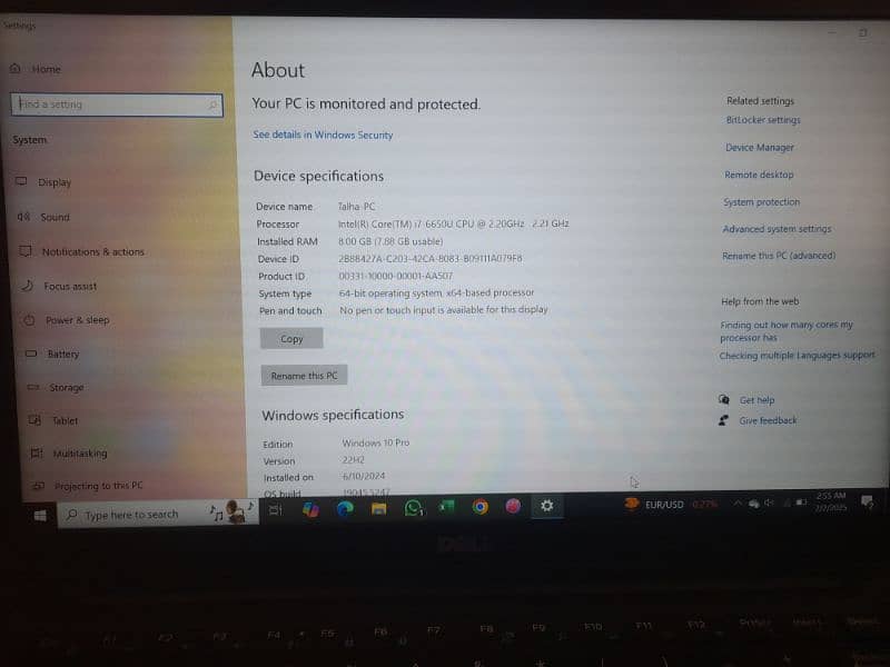 Dell latitude 7480 core i7 8