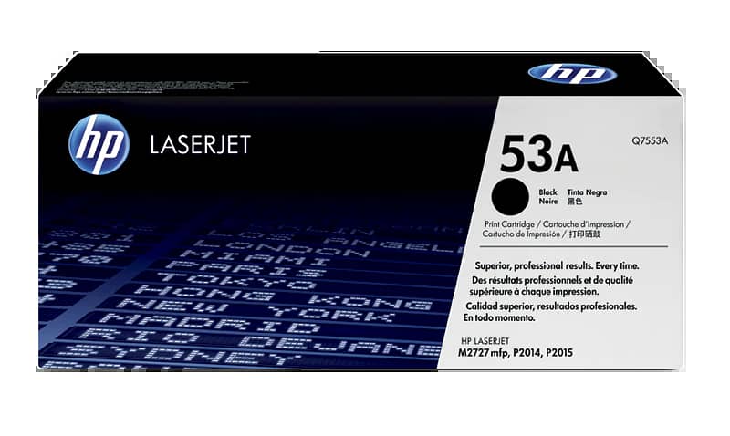 HP 53A Black Original LaserJet Toner Cartridge (Q7553A) 0