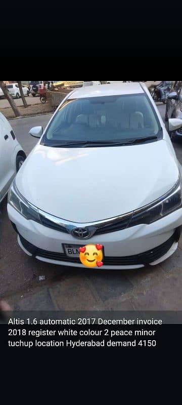 Toyota Corolla Altis 2018 0