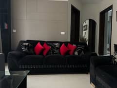 Black sofa set