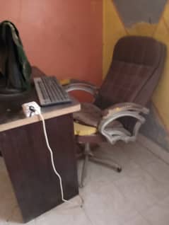 Office table and chairs