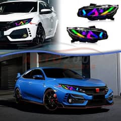 Honda Civic RGB Headlights Lamborghini Style 2016-2021