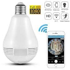 Bulb Camera WIFI Full HD Bulb Shape Fisheye 360° Panoramic Wireless W 0