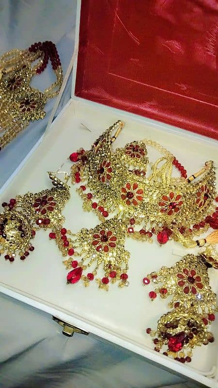 New bridal set red & golden colour. . 2