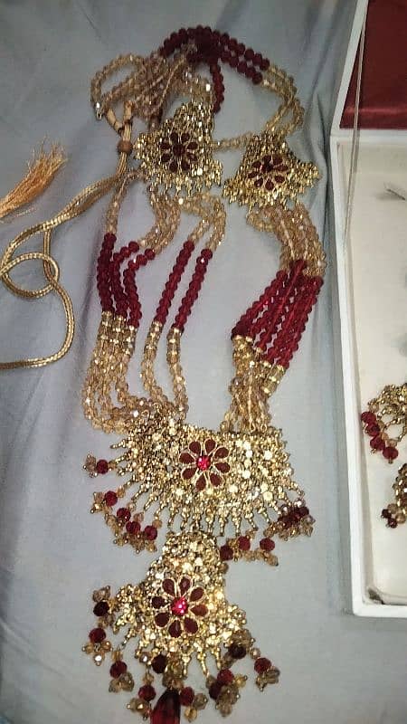 New bridal set red & golden colour. . 4