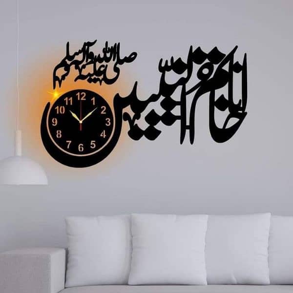 Stylish Backlight Wall clock free delivery 2