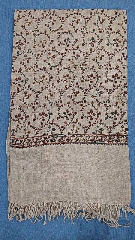 Hand made woolen shawls with embroidery 14