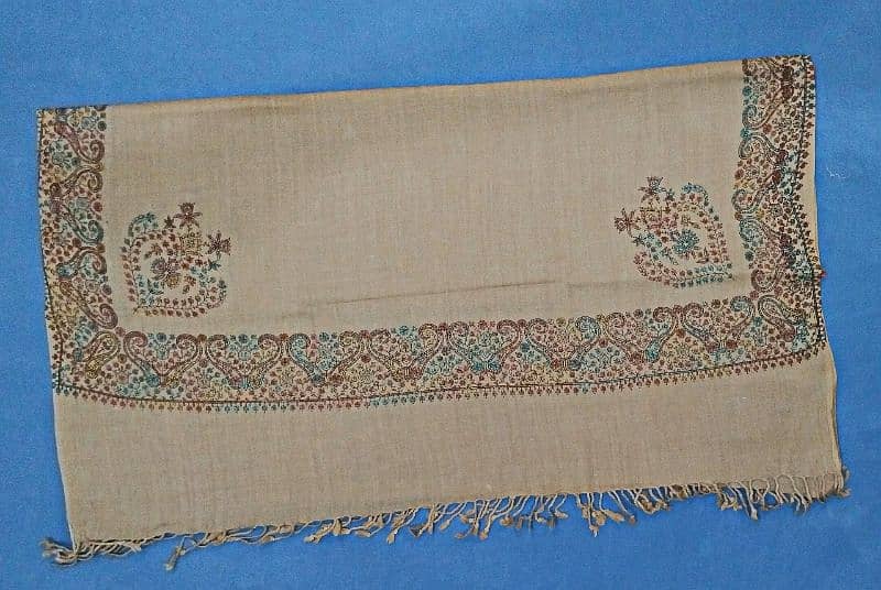 Hand made woolen shawls with embroidery 18