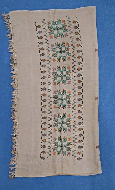 Hand made woolen shawls with embroidery 18