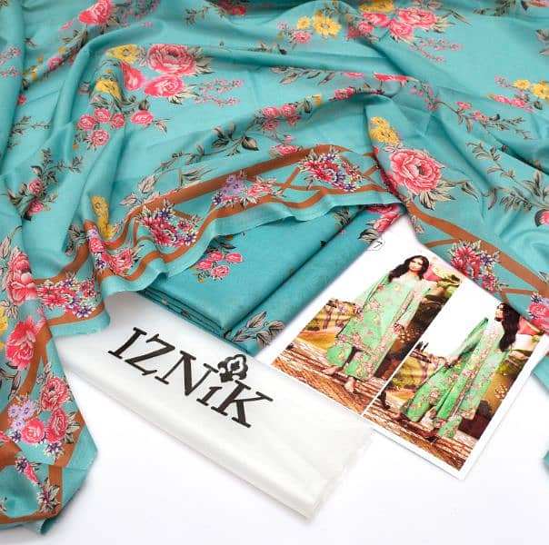 IZNIK unstitched 3pc Lawn 6