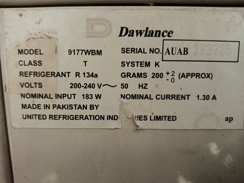 Dawlance Fridge. 2