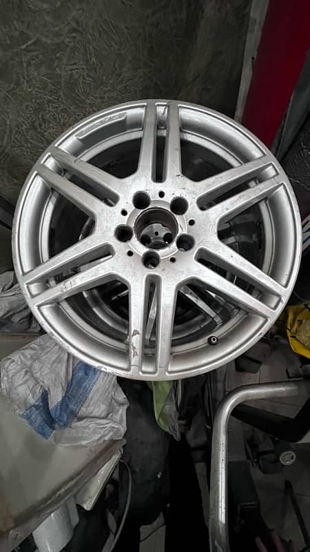 mercedes E class AMG rims 18” staggered 0