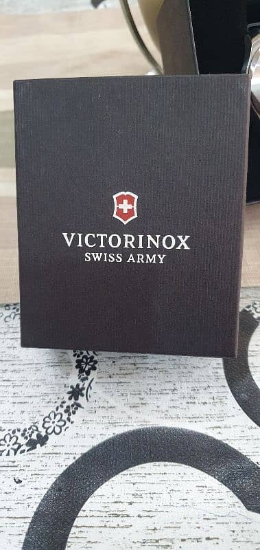 Victorinox Inox Watch. Blue Dial and Blue Rubber Strap 2