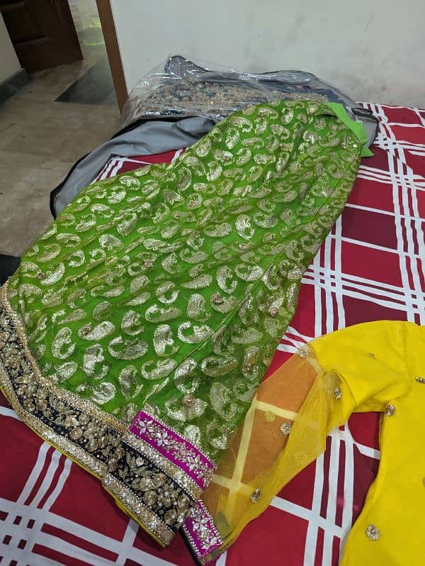 Mehndi suit lehnga 4