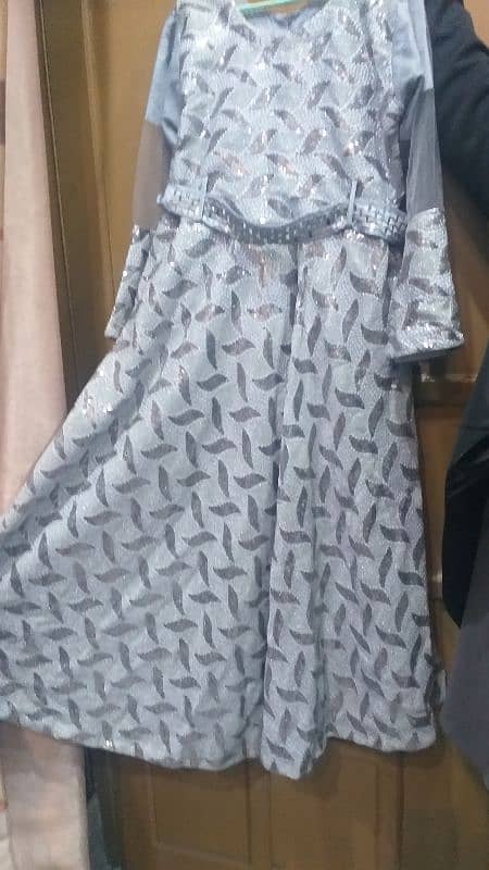 Title: "Stylish Grey Maxi Dress - Like New, Worn Once" 2