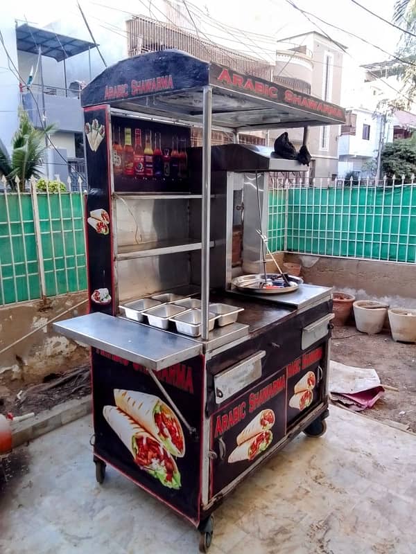 shawarma counter with hot plate 1