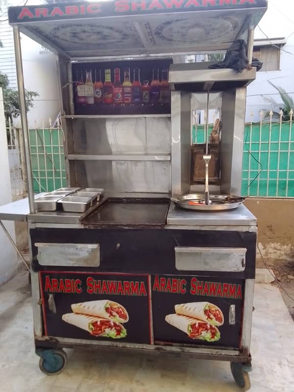 shawarma counter with hot plate 2