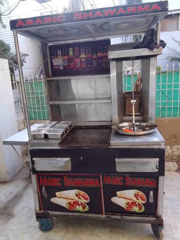 shawarma counter with hot plate 3