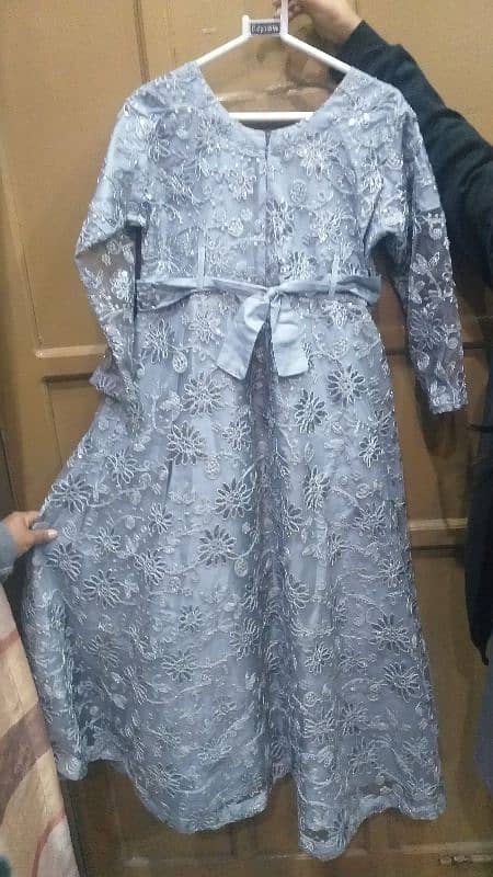 Title: "Chic Grey Maxi Dress - Worn Once, Excellent Condition" 1