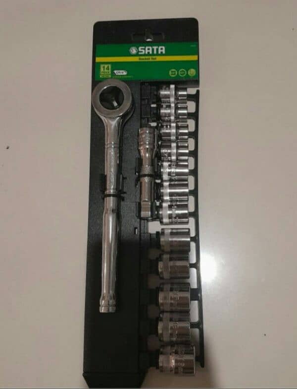 SATA Metric Socket Set 3/8 Drive 14 Pieces 0