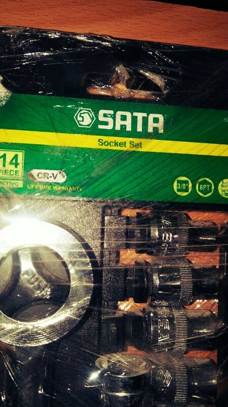 SATA Metric Socket Set 3/8 Drive 14 Pieces 2