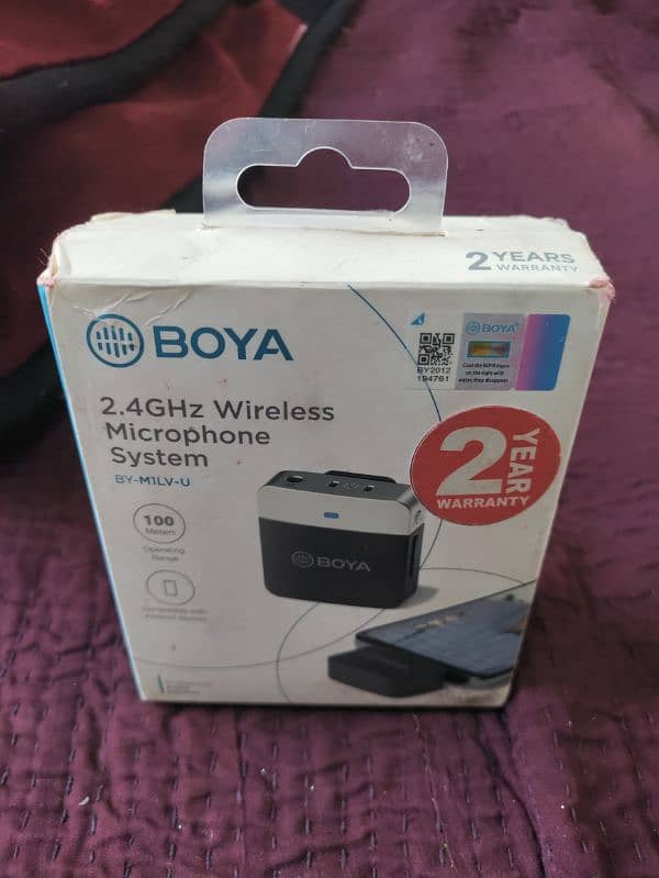 BOYA BY-M1LV-U Type C 2.4GHz Wireless Microphone System 0