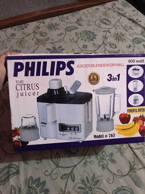 Imported "PHILIPS" Juicer Machine 3in1, original 900Watt 1