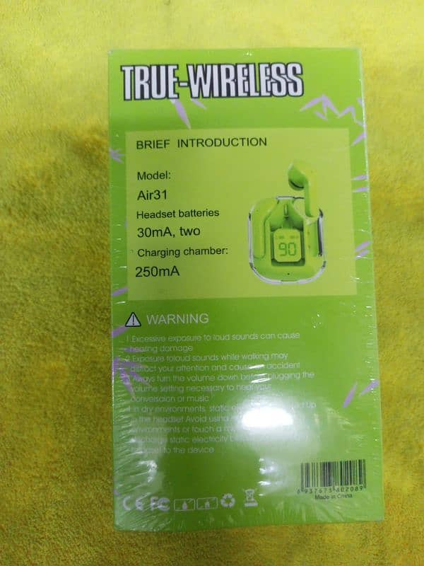 headset wireless stereo Model: Air31 1