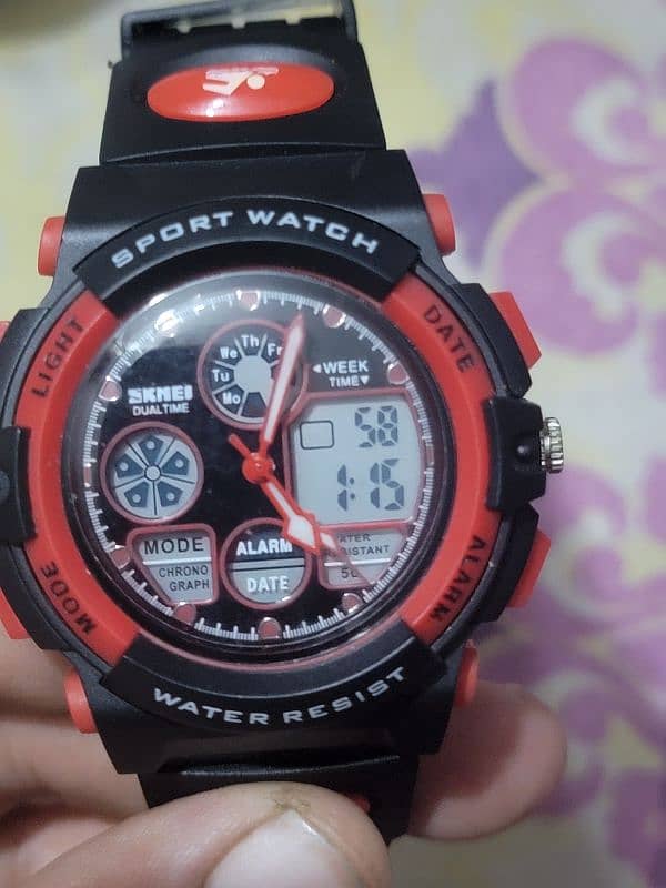 Kids Watch,Boy Sports Waterproof Watch,LED 50M Alarm Calendar 3